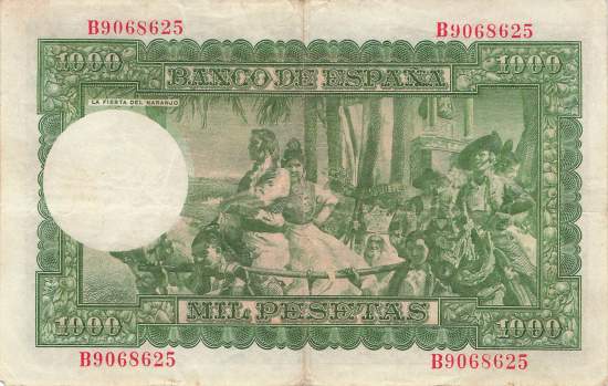 1000 Pesetas 31.12.1951